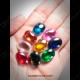 Set 9color Oval Naga-eye 100%authentic Gemstone Thai Real Amulet Size-s