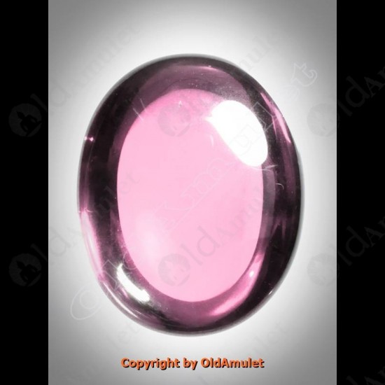 Pink Oval Naga-eye +pandents Thai Holy Amulet Gemstone 100%real Size-m