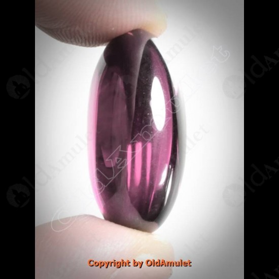 Pink Oval Naga-eye +pandents Thai Holy Amulet Gemstone 100%real Size-m