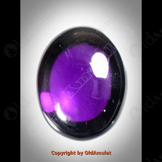 Violet Oval Naga-eye +pandents Thai Holy Amulet Gemstone 100%real Size-m