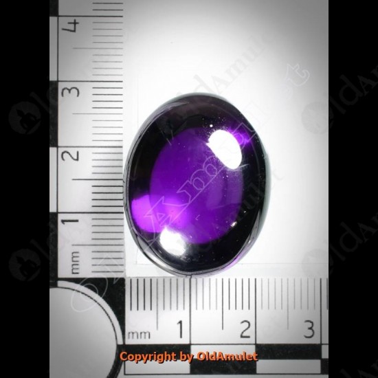 Violet Oval Naga-eye +pandents Thai Holy Amulet Gemstone 100%real Size-m