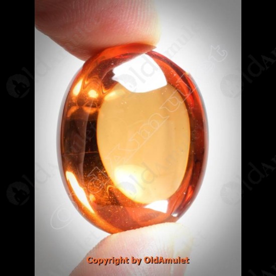 ORANGE OVAL NAGA-EYE +PANDENTS CASTHAI HOLY AMULET GEMSTONE 100%REAL SIZE-M