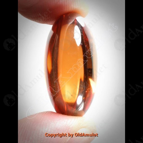 ORANGE OVAL NAGA-EYE +PANDENTS CASTHAI HOLY AMULET GEMSTONE 100%REAL SIZE-M