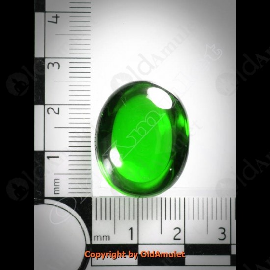 Green Oval Naga-eye +pandents Thai Holy Amulet Gemstone 100%real Size-m