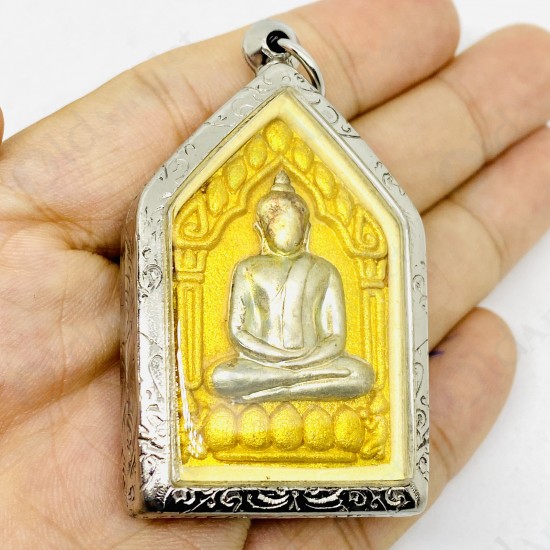 Thai Amulet Khunpaen Plai Guman Kpm 9spirit 5takrud Silver Mask Lp Goy 2554