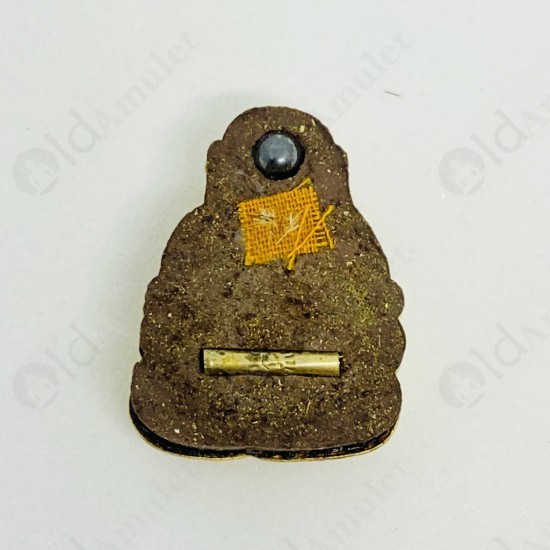 Thai Amulet Happy Buddha Sangkajai Powder + Gold Face Mask Lp Up 2554