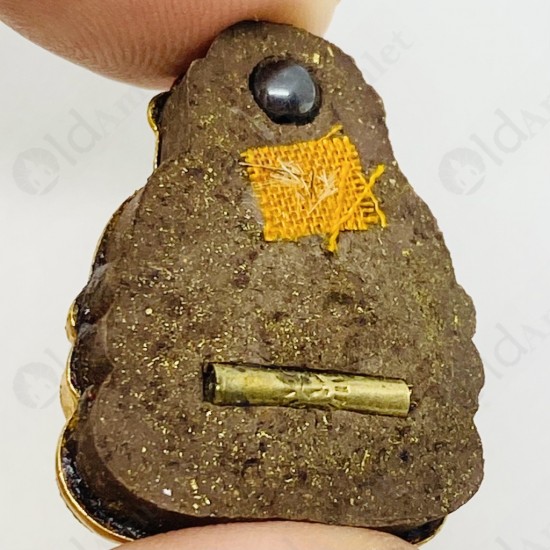 Thai Amulet Happy Buddha Sangkajai Powder + Gold Face Mask Lp Up 2554