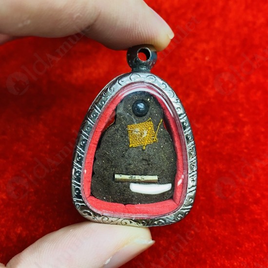 Thai Amulet Happy Buddha Sangkajai Powder + Gold Face Mask Lp Up 2554