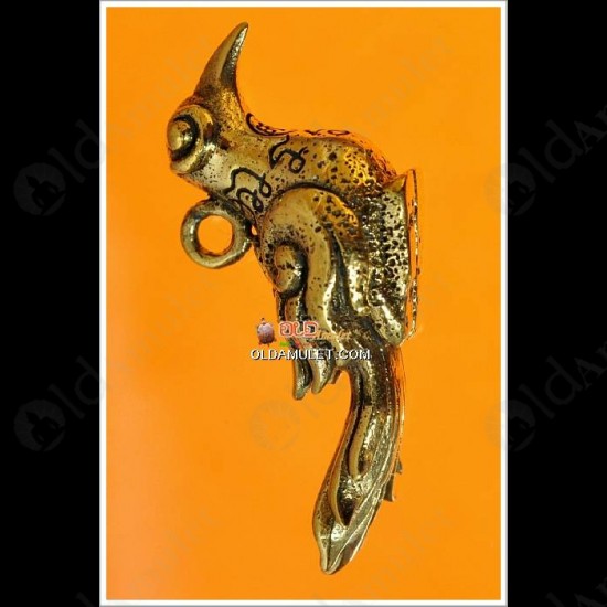 THAI AMULET SALIKA CHARMING BIRD LUCKY BRASS BRONZE MIXED LP NEN 2554