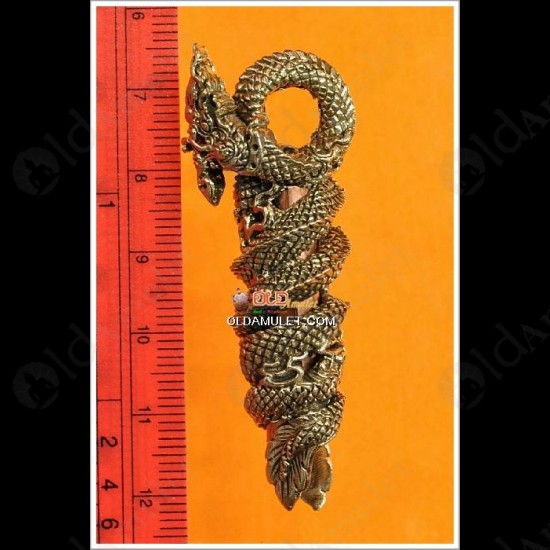 THAI AMULET TAKRUD TWIST NAGA LOVE CHARMING BRONZE MIXED LP NEN 2553