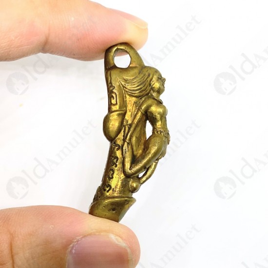 Thai Amulet Paladkik Lady Feel Spasm Love Attraction Bronze Lp Key 2543