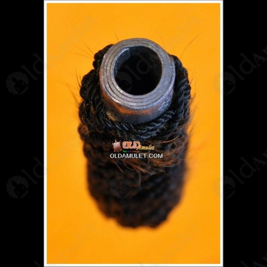 THAI AMULET TAKRUD NANG-PIM BLACK ROPE KNIT LIFE PROTECTION LP UP 2553