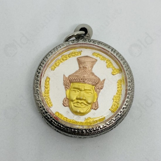 Thai Amulet Ganesha+ler Sri Hermit Wealthy Coin 3color Plate Lp Key 2550