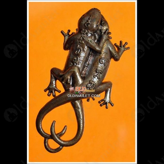 THAI AMULET BREED LIZARD CHARMING LOVE ATTRACTION BRONZE MIX LP KEY 2551