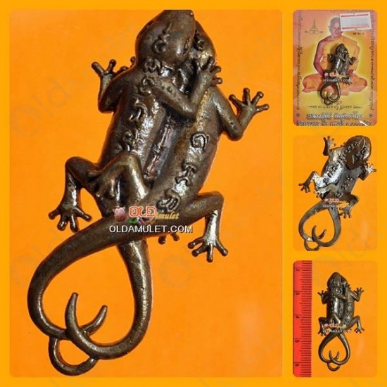 THAI AMULET BREED LIZARD CHARMING LOVE ATTRACTION BRONZE MIX LP KEY 2551