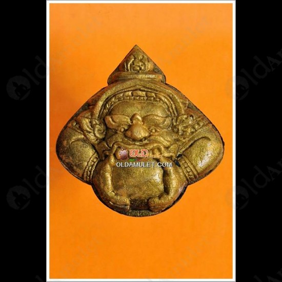 THAI AMULET RAHO GOLD PAINT BLACK HERB SMALL SPECIAL BATCH LP KEY 2548