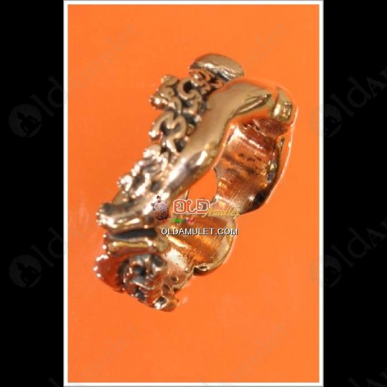 THAI AMULET RING YIN-KU-RAK LOVE CHARMMING FREE SIZE COPPER LP NEN 2551