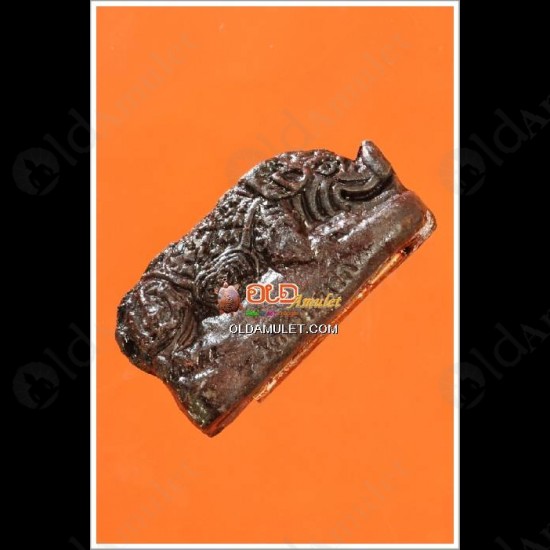 THAI AMULET BLACK PIG 1 COPPER TAKRUD LUCKY WEALTH POWDER LP PHARD 2551