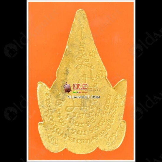 THAI AMULET PHA LAK FACE LOVE CHARMING YELLOW POWDER LARGE LP PHARD 2551