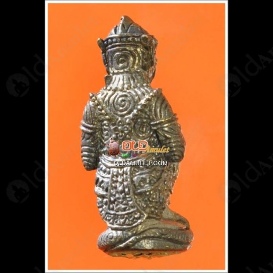 Thai Amulet Monkey Hanuman Bronze+3takrud Life Successful Lp Phard 2551