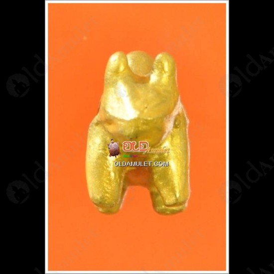 REAL THAI AMULET HOLY BUFFALO GOLD REEF WEALTHY RICH LUCKY LP JEED 2551