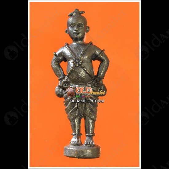 Kmanthong (KMT) Mini Figure Thai Amulet Love Charming Bronze Lp Mug 2550