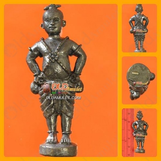 Kmanthong (KMT) Mini Figure Thai Amulet Love Charming Bronze Lp Mug 2550