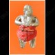 Thai Amulet Hpy Hoon-pa-yon Old Man Robot Silver Red Pant Mini Lp Goy 2553