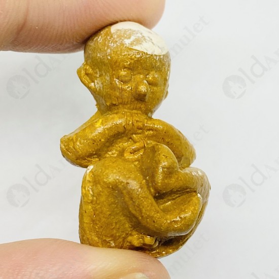 Thai Amulet Gmt Gumanthong Look-krok Yellow Powder Mixed Lp Goy 2553