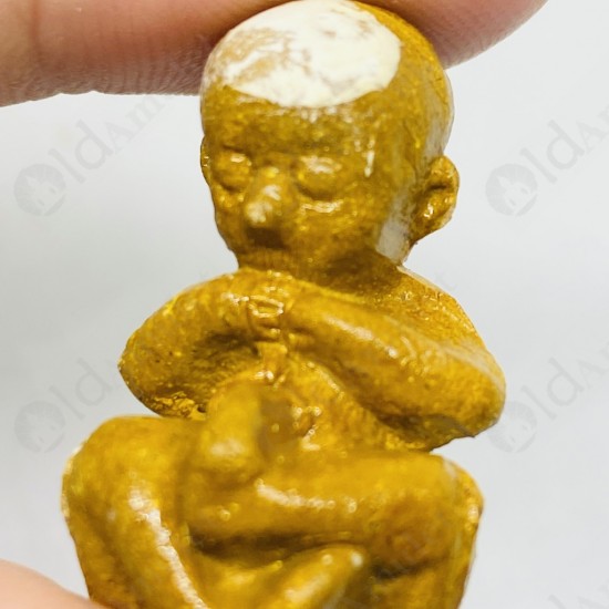 Thai Amulet Gmt Gumanthong Look-krok Yellow Powder Mixed Lp Goy 2553