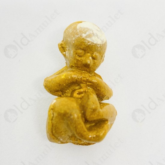 Thai Amulet Gmt Gumanthong Look-krok Yellow Powder Mixed Lp Goy 2553