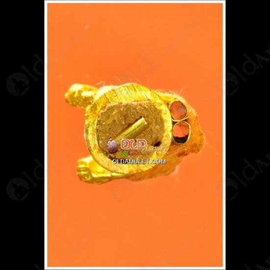 Thai Amulet Chuchok Old Rish Man 2takrud Bronze Gold Plate Lp Goy 2553
