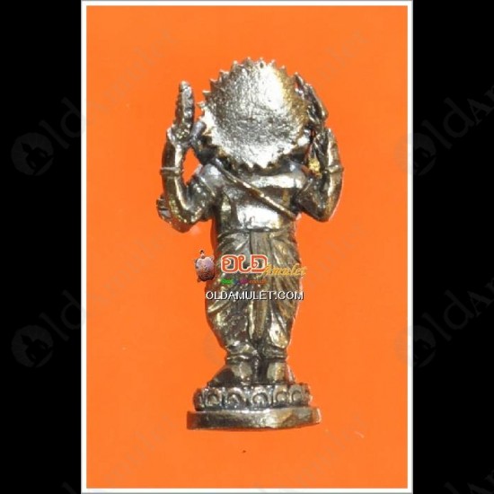 Thai Amulet Ganesha Elephent God Life Success Bronze Mini Lp Goy 2553