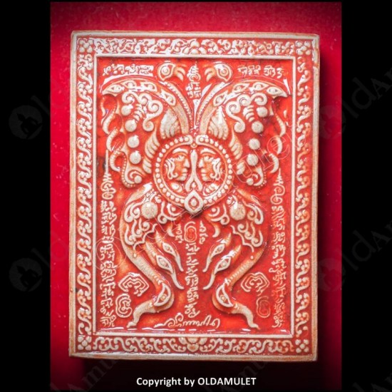 THAI AMULET BUTTERFLY+SPIDER CHARMING RED COLOR LARGE KB KRITSANA 2012