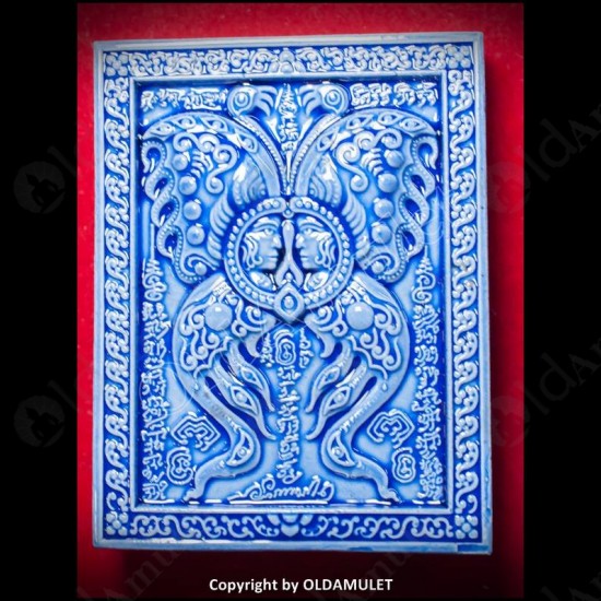 THAI AMULET BUTTERFLY+SPIDER CHARMING BLUE COLOR LARGE KB KRITSANA 2012