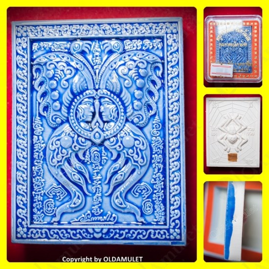 THAI AMULET BUTTERFLY+SPIDER CHARMING BLUE COLOR LARGE KB KRITSANA 2012