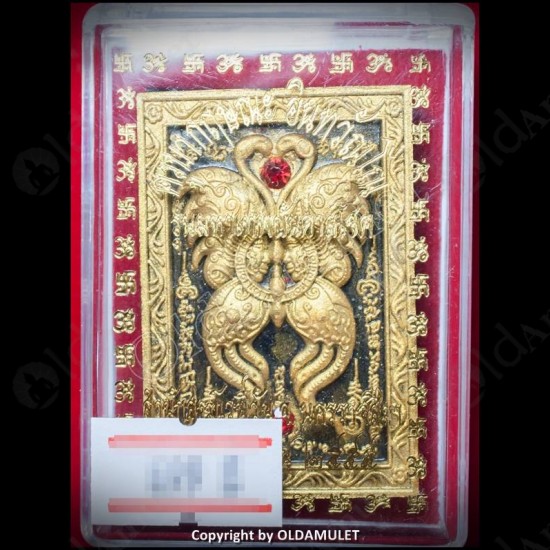THAI AMULET BUTTERFLY+SPIDER CHARMING GOLD PAINT MIDDLE KB KRITSANA 2012