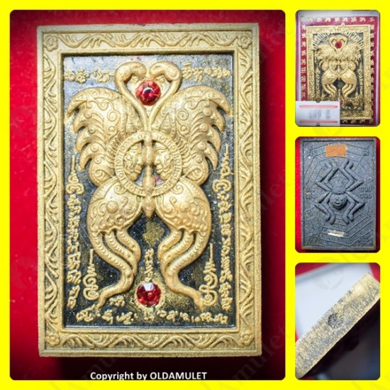 THAI AMULET BUTTERFLY+SPIDER CHARMING GOLD PAINT MIDDLE KB KRITSANA 2012