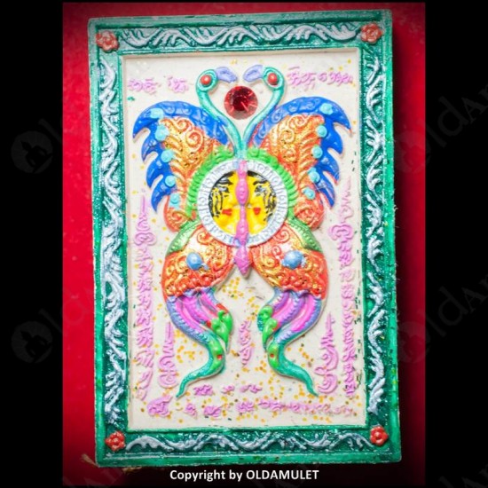 THAI AMULET BUTTERFLY+SPIDER CHARMING MULTICOLOR MIDDLE KB KRITSANA 2012