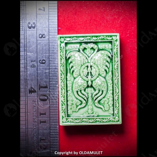 THAI AMULET BUTTERFLY+SPIDER CHARMING GREEN COLOR SMALL KB KRITSANA 2012