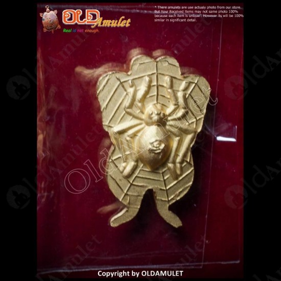 THAI AMULET BUTTERFLY CHARMING GOLDEN SAND PLATED SMALL KB KRITSANA 2012