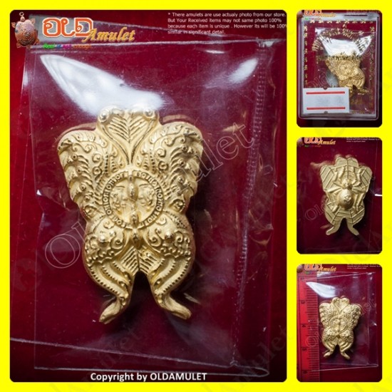 THAI AMULET BUTTERFLY CHARMING GOLDEN SAND PLATED SMALL KB KRITSANA 2012