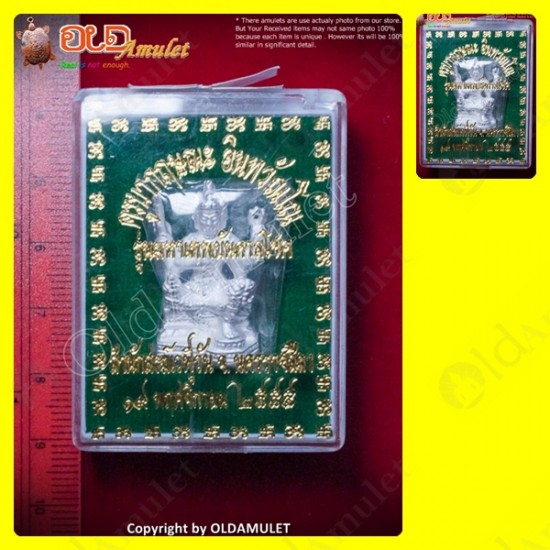 PHOME 4FACE THAI AMULET CHARMING SILVER PLATED SMALL KB KRITSANA 2012