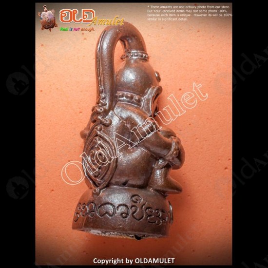 Thai Amulet Monkey Red Eye Ngang Strong Charming Brown Kb Subin 2555