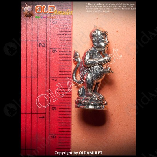 Thai Amulet 4ears 5eyes Monkey Tiger Strong Charming White Kb Subin 2555