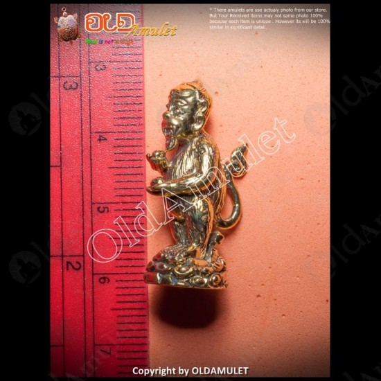 Thai Amulet 4ears 5eyes Monkey Tiger Charming Bronze Kb Subin 2555