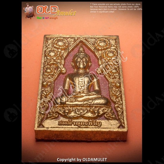 Thai Amulet Somdej Phuttahiran Red Gold Herb Wealthy Kb Subin 2555