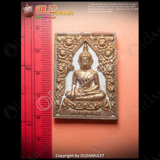 Thai Amulet Somdej Phuttahiran White Gold Herb Wealthy Kb Subin 2555