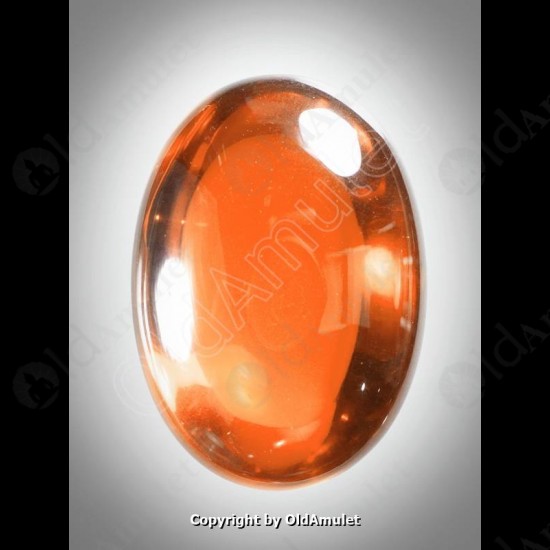 Orange Oval Naga-eye Thai Holy Real Amulet Gemstone 100%authentic Size-L