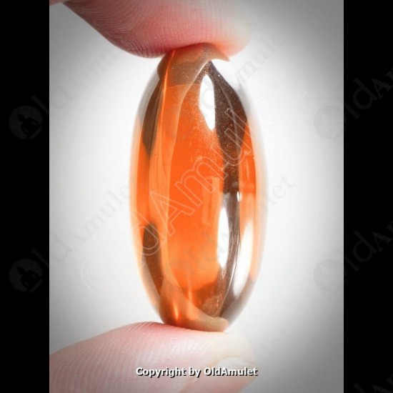 Orange Oval Naga-eye Thai Holy Real Amulet Gemstone 100%authentic Size-L